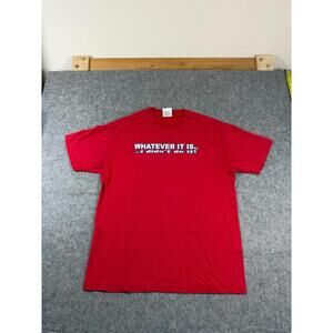 Vintage 90s Funny Quote Shirt “Whatever it is I didn’t do it!” Size L